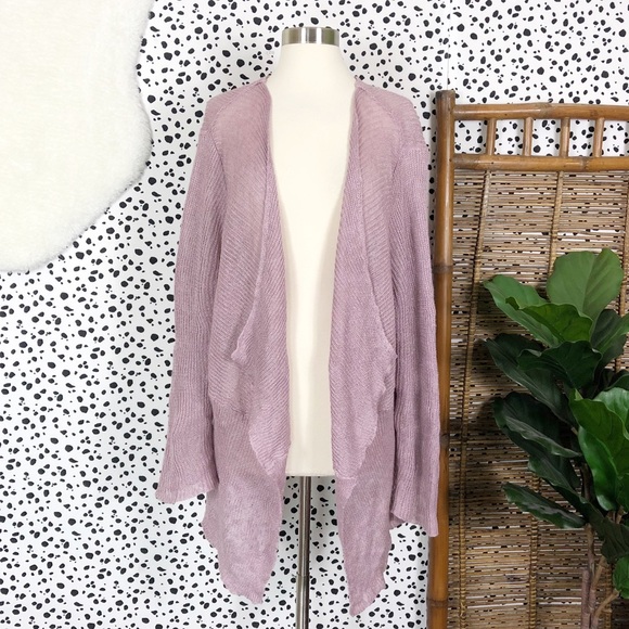 Eileen Fisher Sweaters - Eileen Fisher | Linen Open Knit Draped Cardigan 2X